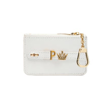 Upload image to Gallery viewer, GLAM. Kişiselleştirilebilir Mini Cüzdan PEARL Sedefli Beyaz