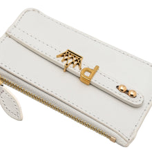 Upload image to Gallery viewer, GLAM. Kişiselleştirilebilir Mini Cüzdan PEARL Sedefli Beyaz