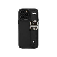 Upload image to Gallery viewer, YOUZ. Kişiselleştirilebilir Deri iPhone Kılıfı - Black/Silver