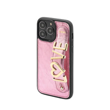 Görseli Galeri görüntüleyiciye yükleyin, UMBI GLAM. Kişiselleştirilebilir Deri iPhone Kılıfı - Rose/Gold