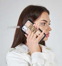 Görseli Galeri görüntüleyiciye yükleyin, YOUZ. Kişiselleştirilebilir Deri iPhone Kılıfı - Powder Pink/Gold
