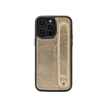 Upload image to Gallery viewer, UMBI GLAM. Kişiselleştirilebilir Deri iPhone Kılıfı - Gold/Gold
