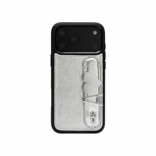 Upload image to Gallery viewer, UMBI GLAM. Kişiselleştirilebilir Deri iPhone Kılıfı - Silver/Silver
